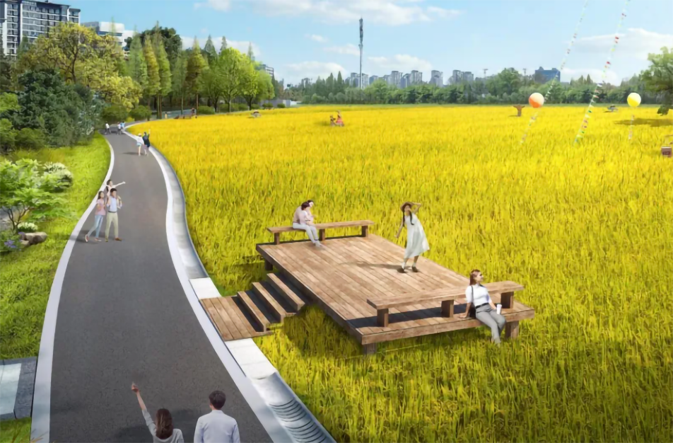 南昌市政建設集團有限公司承建南昌市西湖區九洲公園稻香園及植物園建設項目破土動工
